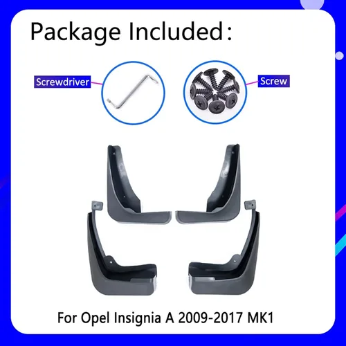 Vista 4 de Accesorios para guardabarros de coche, guardabarros para opels Insignia A 2009 ~ 2017 MK1 2012 2013 2014 2015 2016 Accesorios de coche Guardabarros
