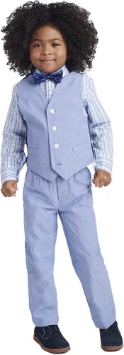 Vista 2 de Nautica Boys' 4-Piece Set with Dress Shirt, Bowtie, Vest and Pants