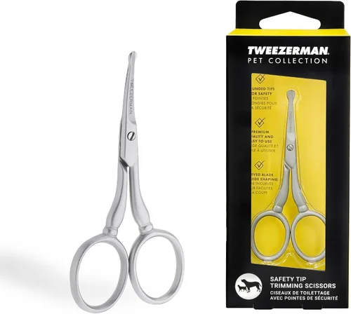 Vista 18 de Tweezerman 7" Pet Grooming Shears-Safety Round Tips for Dogs & Cats