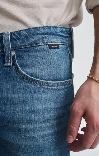 Vista 129 de Mavi Jake - Jeans para hombre, tiro regular, pierna ajustada