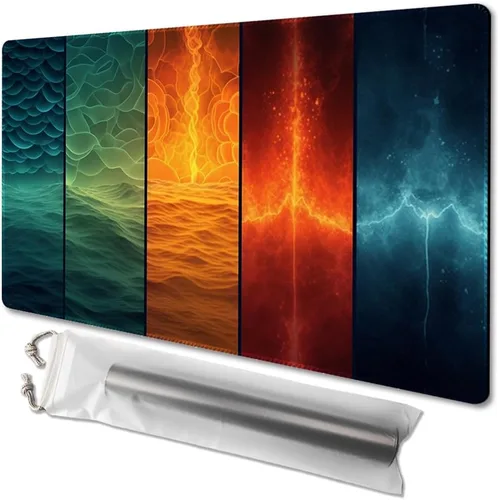 Vista 13 de MTG - Tapete de juego de tamaño 24 x 14 pulgadas, impresión antideslizante, ideal para entusiastas de los juegos de cartas, tapete de juego TCG