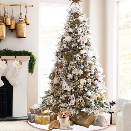 Vista 7 de Falda de árbol de Navidad de 36 pulgadas, falda de felpa para árbol de Navidad, decoraciones de árbol de Navidad para fiesta de Feliz Navidad
