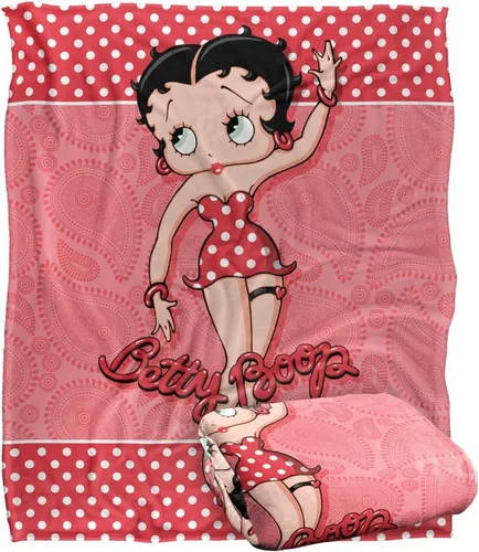 Vista 9 de Betty Boop Hula Boop - Manta con licencia oficial de tacto sedoso, súper suave, 36 x 58 pulgadas