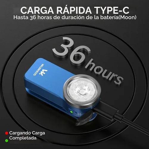 Vista 4 de Wurkkos HD03 EDC linterna recargable clip en luz 90 alto CRI Azul