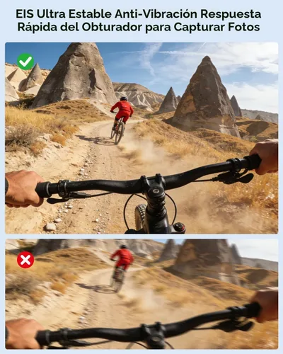 Vista 7 de Gafas inteligentes AI con cámara y Bluetooth, 8MP anti-vibración con chat