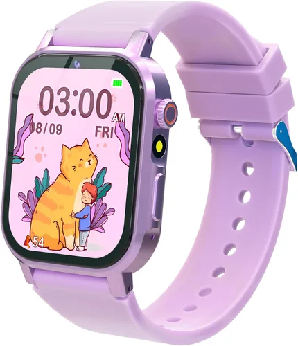 Vista 8 de Reloj Inteligente para Niños de 32 Juegos para Niños de 5 a 12 Años, Reloj Inteligente para Niños con Pantalla Táctil HD, Cámara de Video