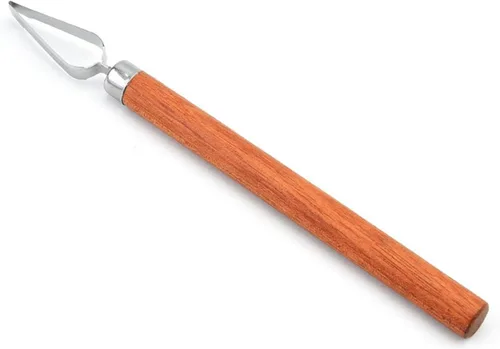 Vista 2 de Herramienta de escultura de cerámica, accesorios para adornar alimentos, multifunción, madera, simple, uso simple, cuchillo de tallar, herramienta