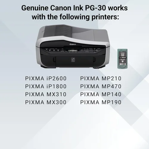 Vista 5 de Canon PG-30 Cartucho de tinta negra, compatible con iP2600.