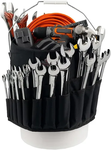Vista 4 de Bucket Boss Organizador de herramientas de cubo Wrench Boss en negro, AB30020