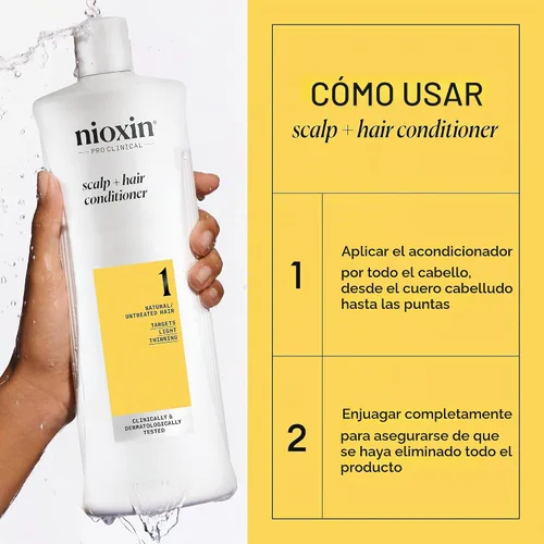 Vista 8 de Nioxin Shampoo & Conditioner Liter Duo Sets Pumps Included Systems 1-4