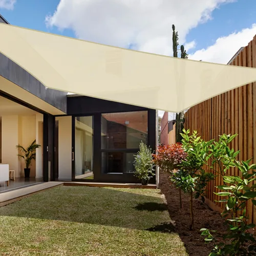 Vista 7 de Coarbor Toldo rectangular resistente para exteriores, 22 x 22 pies, color beige