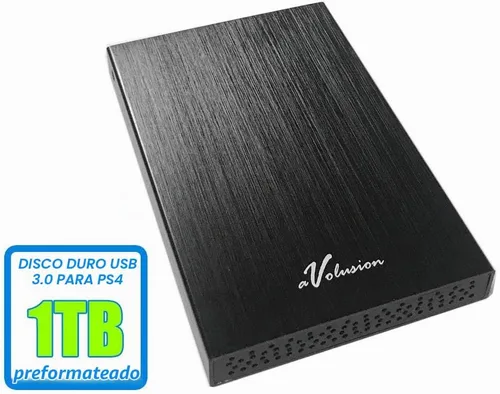 Vista 2 de Avolusion HD250U3 1TB USB 3.0 Disco duro externo portátil para juegos (para PS4, preformateado)
