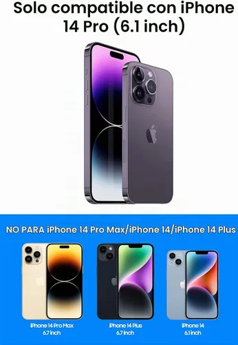 Vista 7 de LEKEVO Funda sin marco para iPhone 14 Pro con protector de lente de cámara, funda delgada y suave de TPU a prueba de golpes, carcasa minimalista