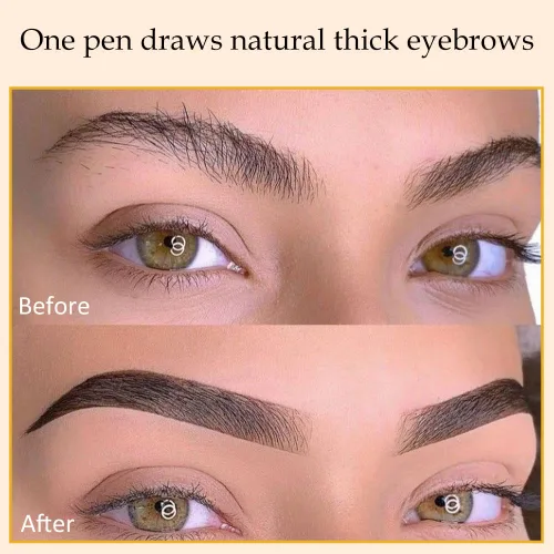 Vista 2 de AMY'S DIARY Lápiz retráctil de cejas Balck de 3 piezas, cepillo de cejas de doble cara, punta fina, formas, define, rellena maquillaje para cejas