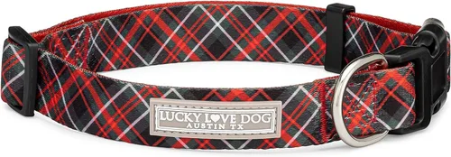 Vista 9 de Lucky Love Dog - Collar de perro ajustable con hebilla de fácil clic para los pequeños, duradero y cómodo para perros machos y hembras, collar