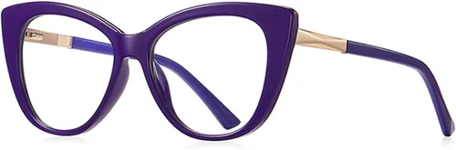 Vista 4 de Gafas de lectura de ojo de gato para mujer, diseño de luz azul para computadora a la moda, bisagras de resorte