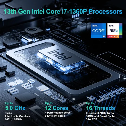 Vista 2 de ASUS NUC 13 pro Intel NUC 13 Pro NUC13ANHi7 Core i7-1360P 32GB RAM 1TB SSD NUC13 Arena Canyon Mini PC, Win 11 Pro Mini Computer for Business Home