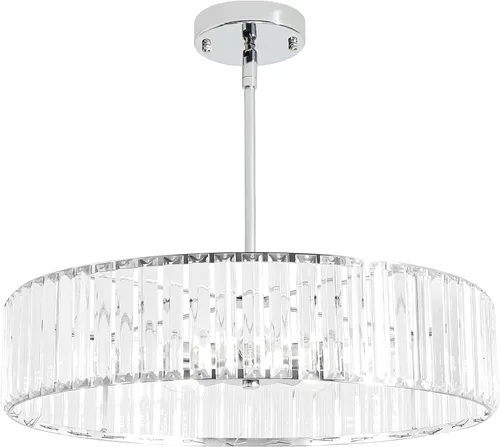 Vista 21 de Candelabro pequeño de cristal dorado, lámpara moderna de 3 luces para comedor sobre la mesa, accesorio de iluminación redondo para pasillo