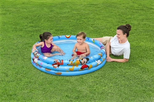 Vista 2 de BESTWAY Disney Junior Mickey & Friends - Piscina inflable (48.0 x 48.0 in), multicolor