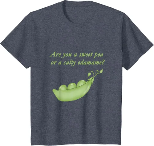 Vista 13 de ¿Eres un guisante dulce o edamame salado? Camiseta, Negro