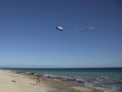 Vista 6 de In the Breeze Rainbow Stripes 5.0 Parafoil Kite