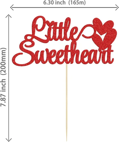 Vista 16 de Ephlyn 24 adornos para cupcakes con purpurina para el día de San Valentín, dulce amor, corazón, día de San Valentín, decoración para cupcakes