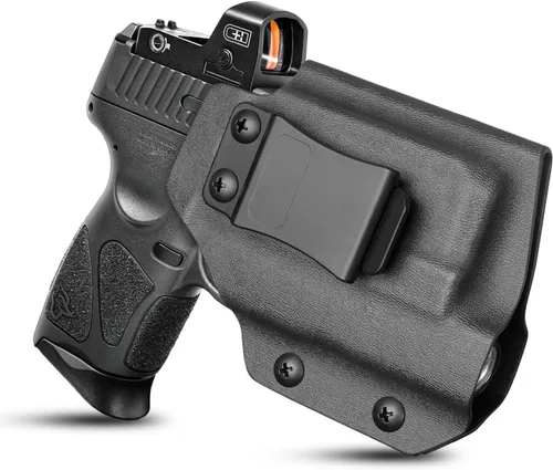Vista 8 de IWB Kydex Holster for Taurus G3C/ G2C/ G3C Toro/ G2S/ PT111/ PT140 w/Olight Baldr S/Baldr Mini/Baldr RL Mini, Optic Cut, Adj. Retention & Cant