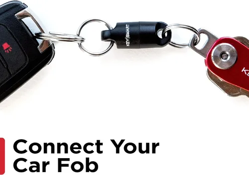 Vista 3 de KeySmart MagConnect - Magnetic Quick Release Keychain Connector Secure Pull-Apart Key Attachment Accessory Black