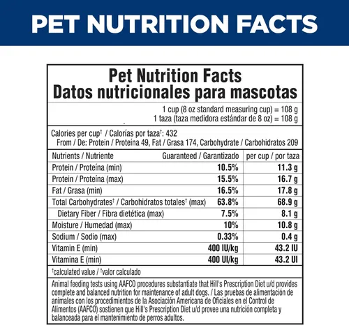 Vista 11 de Hill's Prescription Diet u/d Urinary Care Alimento seco para perros, dieta veterinaria, bolsa de 8.5 libras