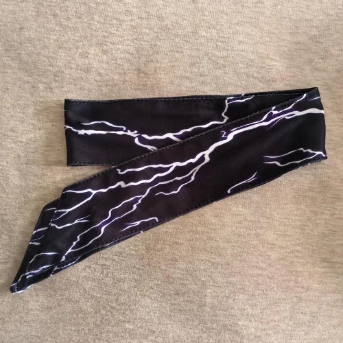 Vista 4 de Qiuseadu Collar de caballo y diadema de herradura película rayo para hombre, cosplay, fiesta de Halloween, Zinc, No es una piedra preciosa