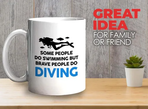 Vista 49 de Taza de café de buceo de 11 onzas, color negro, sumerge en la felicidad, actividades de respiración subacuática, pasatiempos, natación, ascenso