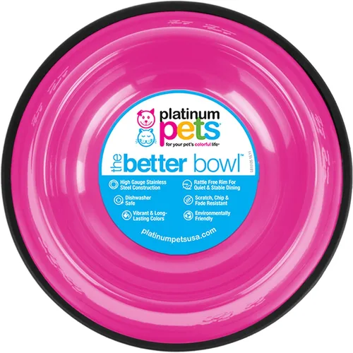 Vista 8 de Platinum Pets - tazón de acero inoxidable para gatos y perros que no se vuelca