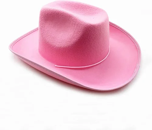 Vista 6 de 4E's Novelty Sombrero de vaquero para mujeres y hombres, sombrero de vaquera de fieltro para adultos, accesorios de vestir para fiesta occidental