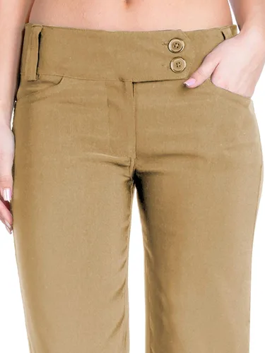 Vista 168 de Design by Olivia Pantalones de oficina de corte holgado para mujer