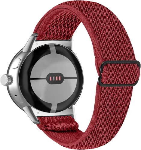Vista 3 de FitTurn Compatible con Google Pixel Watch 3 de 1.614 pulgadas/Pixel Watch 2/Pixel Watch Correa elástica ajustable de tela de nailon de repuesto