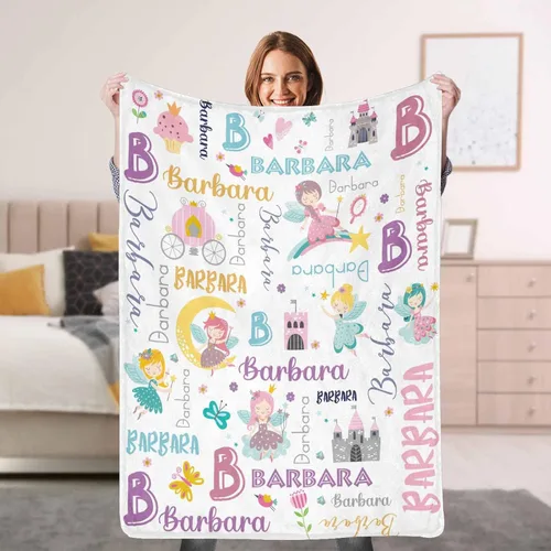 Vista 11 de Artsadd Manta de bebé personalizada para niñas y niños, mantas de bebé personalizadas con nombre, manta personalizada para niños, recién nacidos