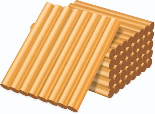 Vista 25 de Manarty Barra de pegamento termofusible roja ladrillo, 48 unidades de 0.27" de diámetro x 4" de largo, barras de pegamento termofusible mini de Rojo