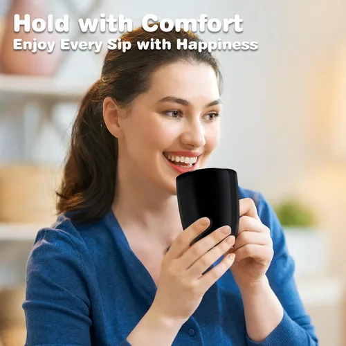 Vista 6 de Urbanstrive Taza de café grande de 16 oz con asa, taza de té taza de café novedosa idea de regalo para hombres y mujeres, trabajo de oficina