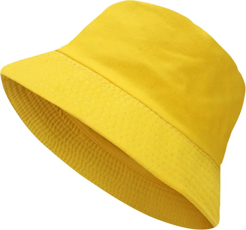 Vista 72 de PFFY Bucket Hat for Women Men Cotton Summer Sun Beach Fishing Cap