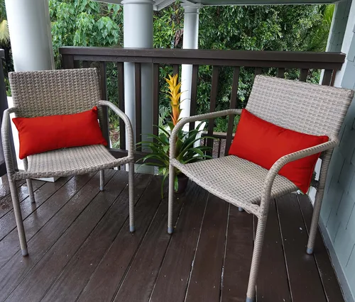 Vista 62 de Funda de almohada lumbar de tela de poliéster para interiores y exteriores, impermeable, rectangular, para todo tipo de clima, para muebles