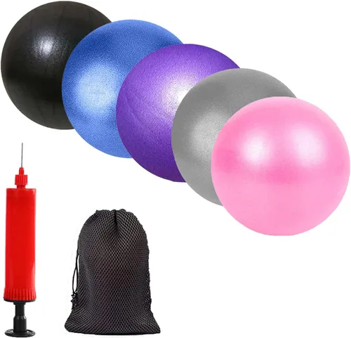 Vista 24 de Mini pelota de yoga de ejercicio de pilates, pelota de yoga inflable pequeña de 6 pulgadas, equipo de entrenamiento básico y terapia física