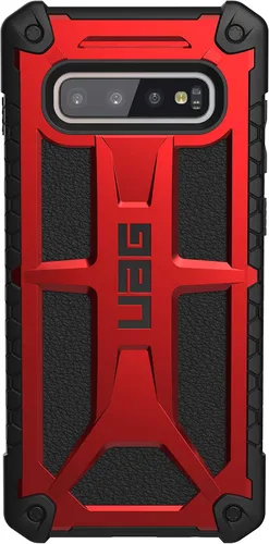 Vista 2 de URBAN ARMOR GEAR UAG - Funda para Samsung Galaxy S10 Plus [pantalla de 6.4 pulgadas] Monarch [Crimson] funda militar probada contra caídas