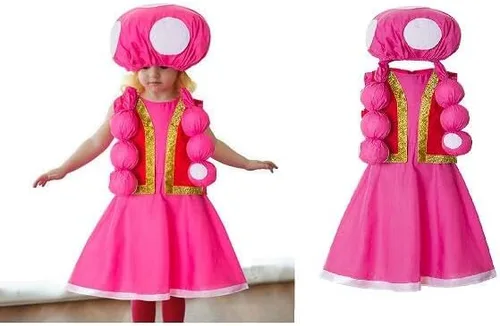 Vista 2 de Ruikajia Sombrero de hongo Toadstool Niños Disfraces Toadette Super Bros Toadstoo Outfit