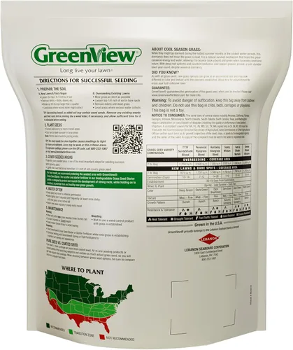 Vista 3 de GreenView Pure Grass Seed Sunny Mixture, bolsa de 7 libras