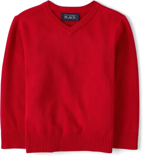 Vista 5 de The Children's Place Baby Boys' and Toddler Long Sleeve V-Neck Pullover Sweater