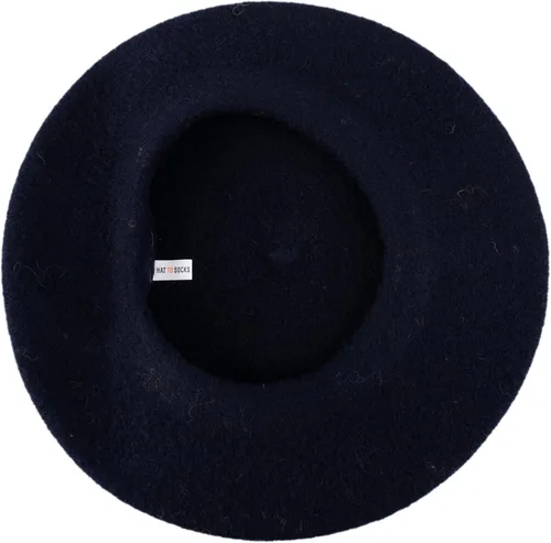 Vista 85 de Hat To Socks Boina francesa de mezcla de lana para hombre y mujer en colores lisos