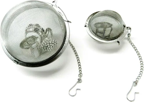 Vista 3 de Cestas de limpieza ultrasónica para piezas con bola de limpieza de 2" y 3" - Juego de 2
