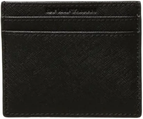 Vista 2 de Emporio Armani Mens Regenerated Cardholder Wallet Negro