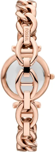 Vista 2 de Fossil Carlie - Reloj de cuarzo de acero inoxidable de tres manecillas para mujer