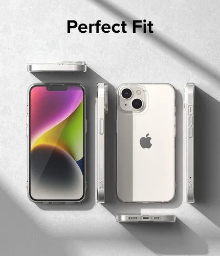 Vista 5 de Ringke Air - Funda delgada pero resistente, compatible con iPhone 14 de 6.1 pulgadas, transparente, flexible, ligera, delgada, transparente